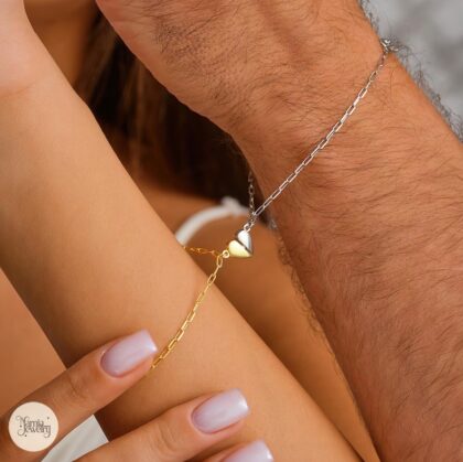 Couple Matching Magnetic Heart Bracelet